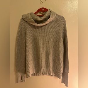Cowl neck knit sweater